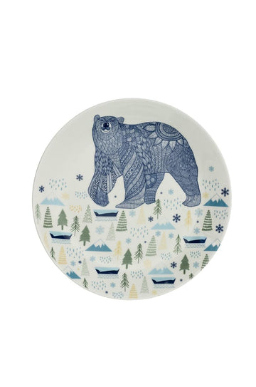 Animal Illustrative  Series Wall Plate - Bear