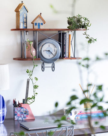 Fly So High Wall Clock & Shelf