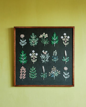 Herbarium Hand Embroidered BeadsWall D¨¦cor