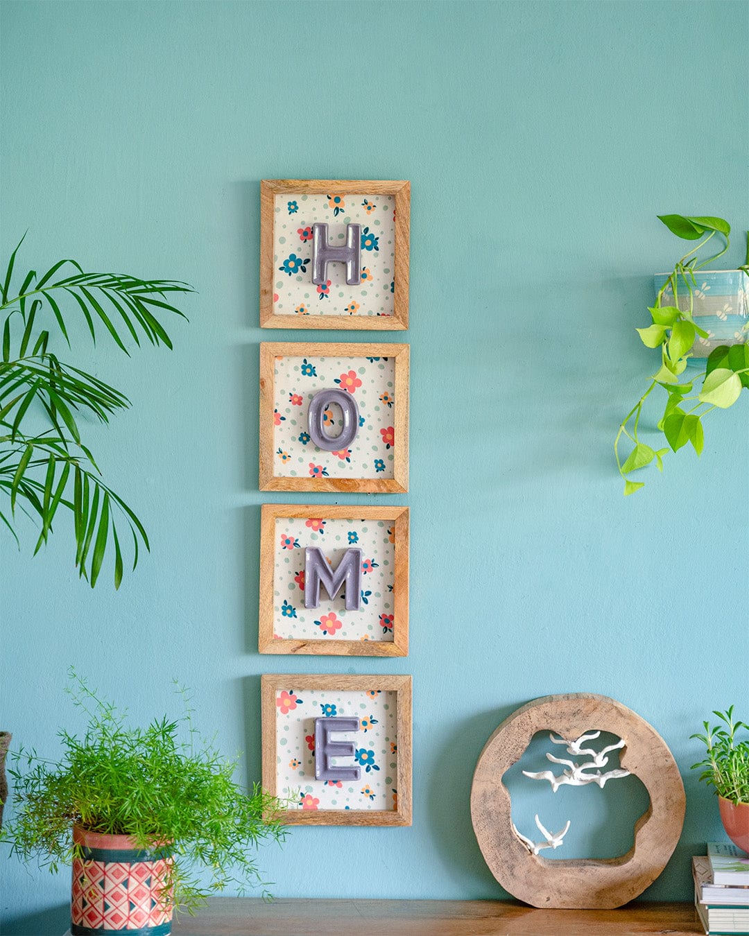 Mini Mottled Mono Wall Hanging - Purple