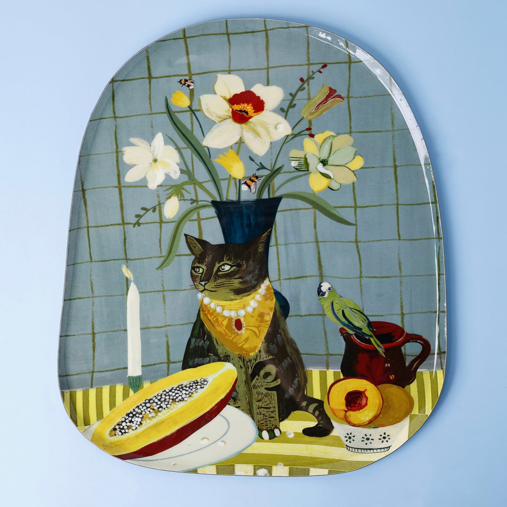 Whisker Watch Metal Wall Plate