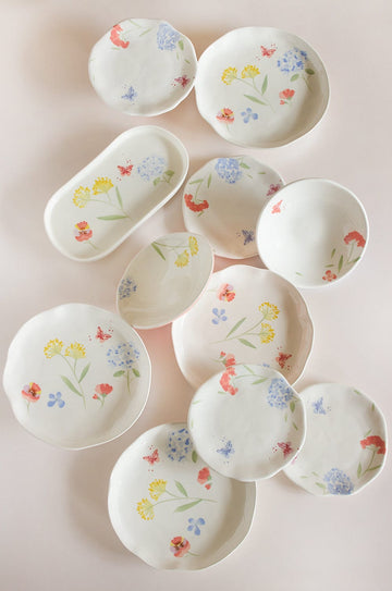 Wildflower Meadow Handpainted Dinner Set