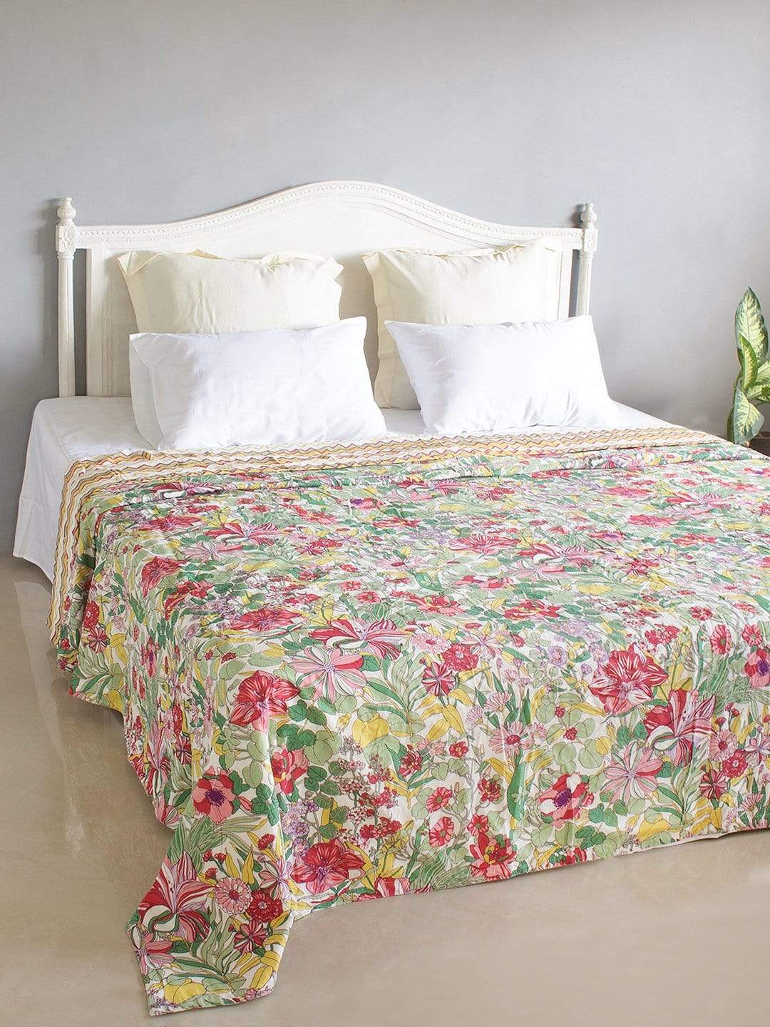 Wildflowers 3 Layers Printed Bedcover