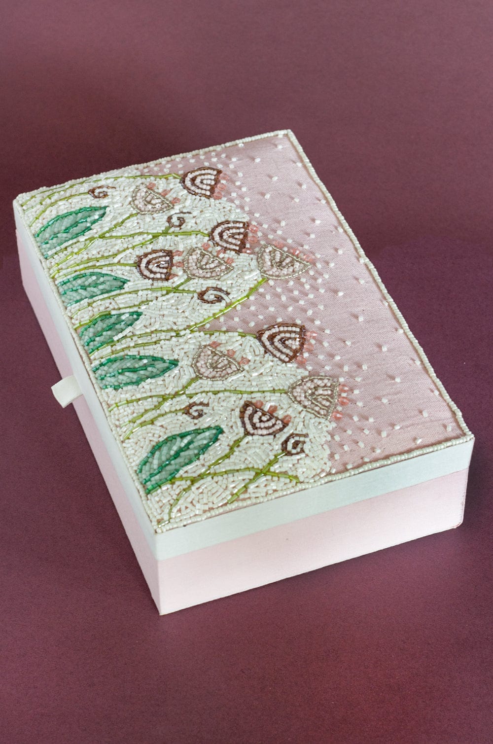 Wildflowers Beaded Jewellery Box