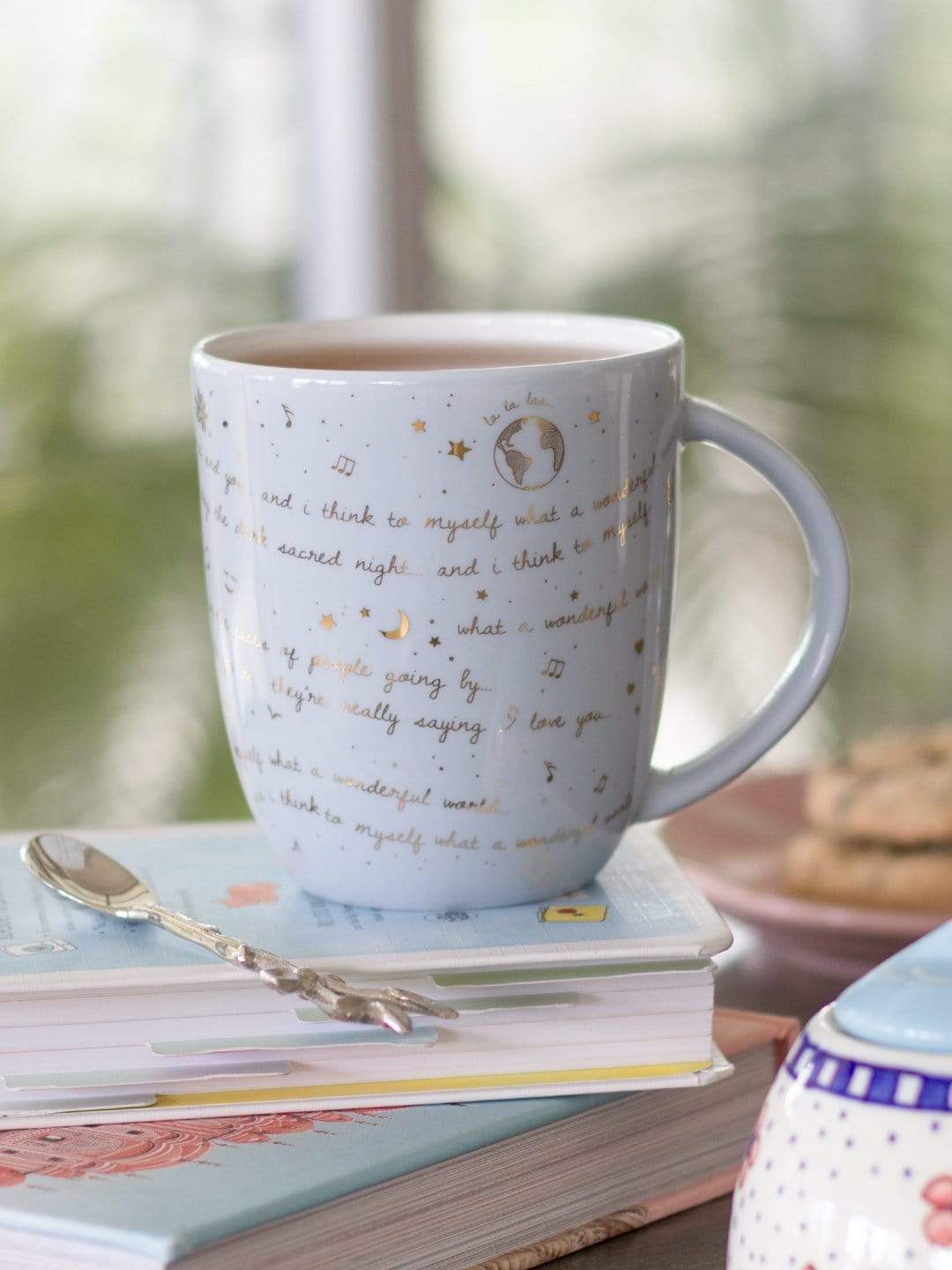 World Song Mug- Powder Blue