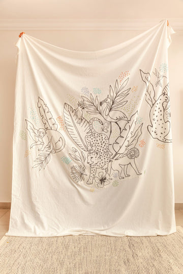 Zookeeper My Colouring Bed Cover-double