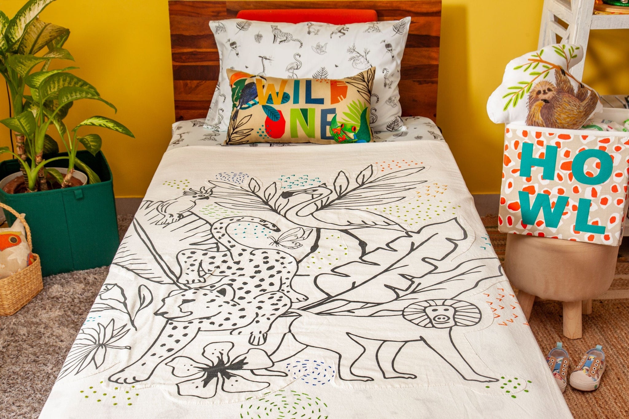 Zookeeper My Colouring Bed Cover-Single