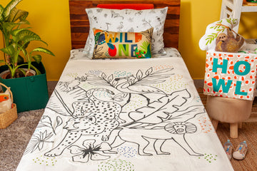 Zookeeper My Colouring Bed Cover-Single
