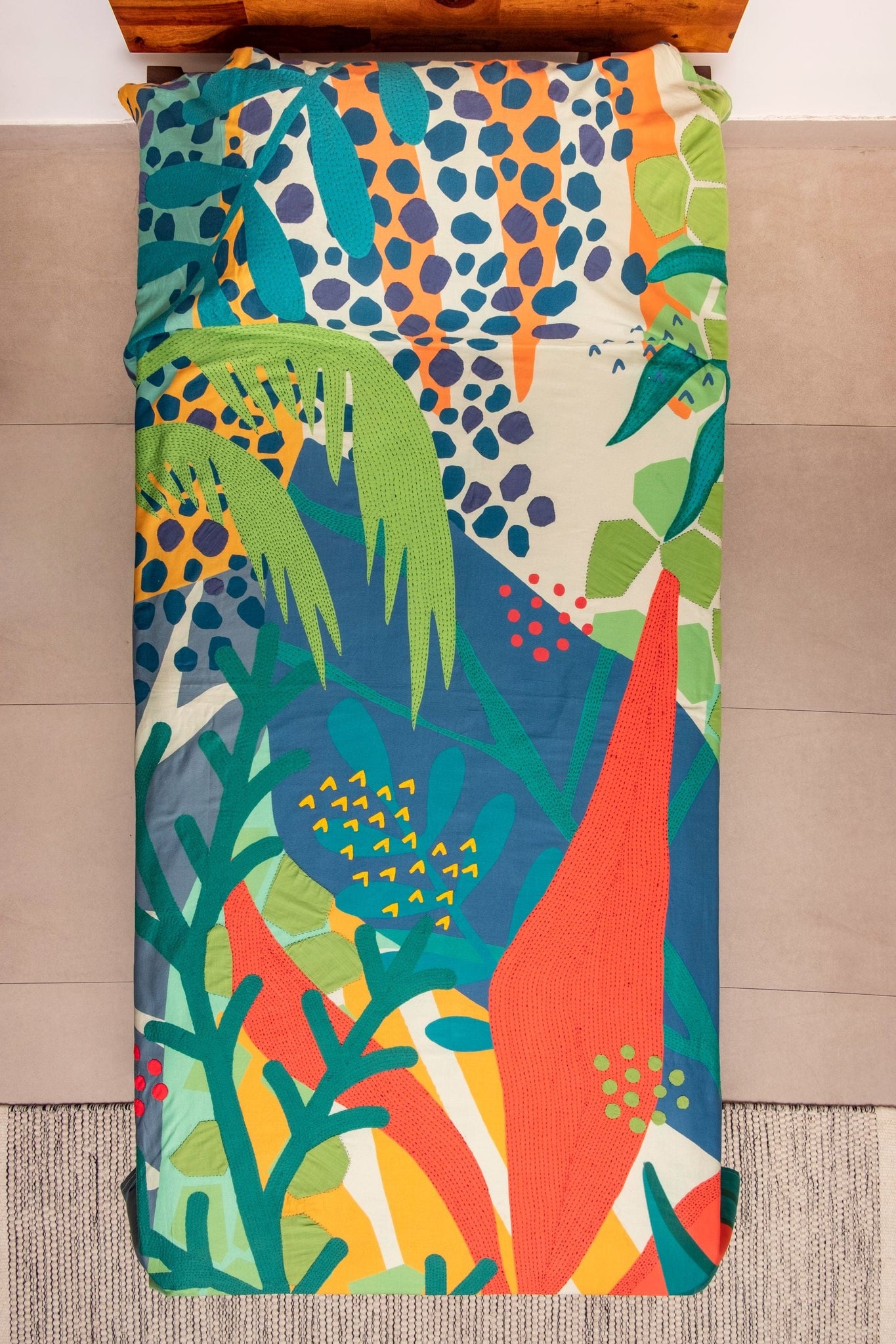 Zookeeper Spot the Leopard Bed Cover-SINGLE